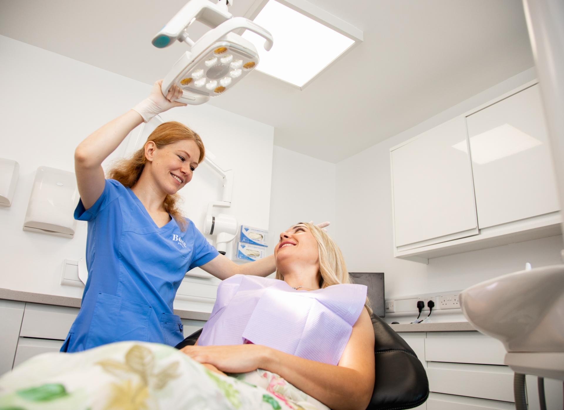 Dr Alina with a patient